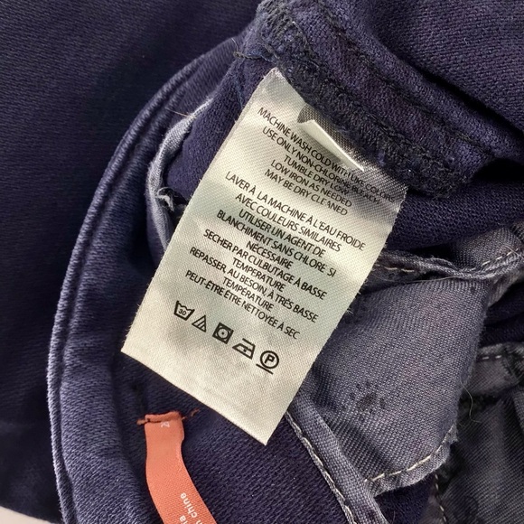 Pilcro The Letterpress Wide Leg Blue Pants Exposed Buttons Size 26 - Picture 9 of 15